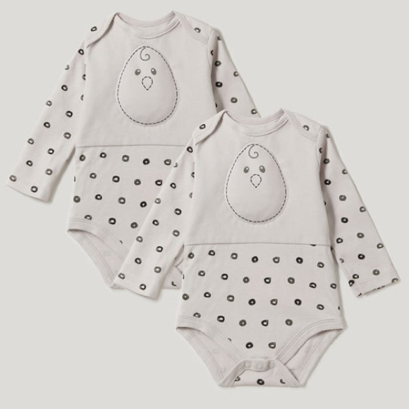 Nested Bean Zen Sack Bodysuit Classic Size Small (3-6 Months) set of 2 - Picture 1 of 10